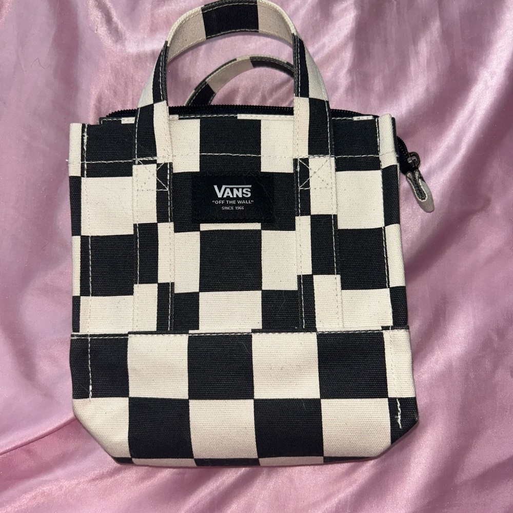 Vans Monochrome Checkered Tote Bag